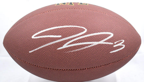 Jordan Addison Autographed Minnesota Vikings Super Grip Football-Beckett W Hologram *Silver Image 1