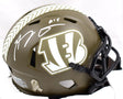 AJ Green Autographed Cincinnati Bengals Salute to Service Speed Mini Helmet-Beckett W Hologram *White Image 1