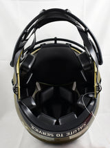 John Elway Autographed Denver Broncos F/S Salute to Service Speed Authentic Helmet-Beckett W Hologram *White Image 5
