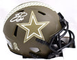 Emmitt Smith Autographed Cowboys Salute to Service Speed Mini Helmet-Beckett W Hologram *White Image 1