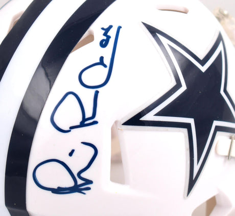 Michael Irvin Autographed Dallas Cowboys ALT Speed Mini Helmet-Beckett W Hologram *Blue Image 2