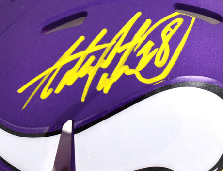 Adrian Peterson Signed Minnesota Vikings Speed Mini Helmet-Beckett W Hologram *Yellow Image 2