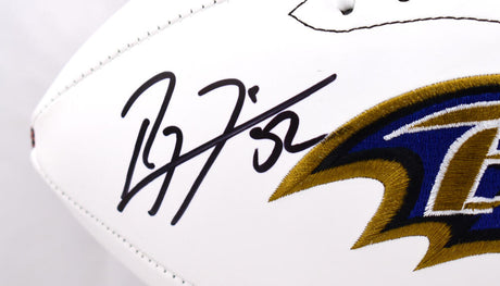 Ray Lewis Autographed Baltimore Ravens Logo Football-Beckett W Hologram *Black Image 2