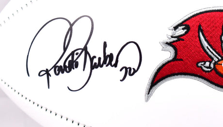 Ronde Barber Autographed Tampa Bay Buccaneers Logo Football- Beckett W Hologram *Black Image 2