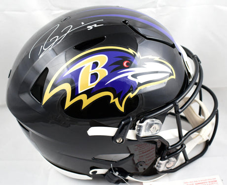 Ray Lewis Autographed Baltimore Ravens F/S Speed Flex Helmet- Beckett W Hologram *White Image 1