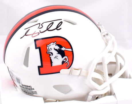 Tim Tebow Autographed Denver Broncos Alternate Speed Mini Helmet-Beckett W Hologram *Black Image 1
