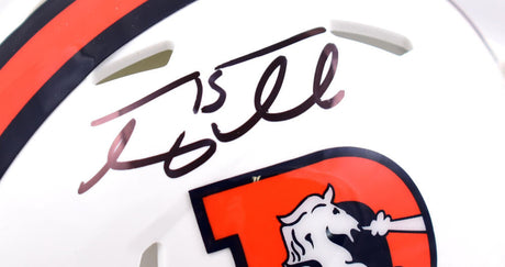 Tim Tebow Autographed Denver Broncos Alternate Speed Mini Helmet-Beckett W Hologram *Black Image 2
