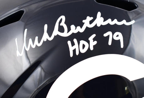 Dick Butkus Autographed Chicago Bears F/S 62-73 Speed Helmet w/HOF - JSA W *White Image 2