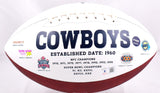 Emmitt Smith Autographed Dallas Cowboys Logo Football- Beckett W Hologram *Black Image 3