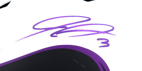 Jordan Addison Autographed Minnesota Vikings F/S Lunar Speed Helmet- Beckett W Hologram *Purple Image 2