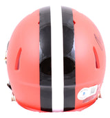 Ozzie Newsome Autographed Cleveland Browns Speed Mini Helmet w/HOF- Beckett W Hologram *Black Image 3
