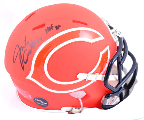 Jimbo Covert Autographed Chicago Bears Amp Speed Mini Helmet w/HOF - Prova *Black Image 1