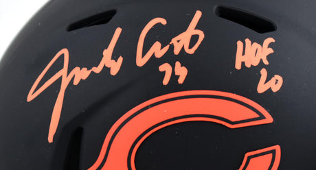 Jimbo Covert Autographed Chicago Bears Eclipse Speed Mini Helmet w/HOF - Prova *Orange Image 2
