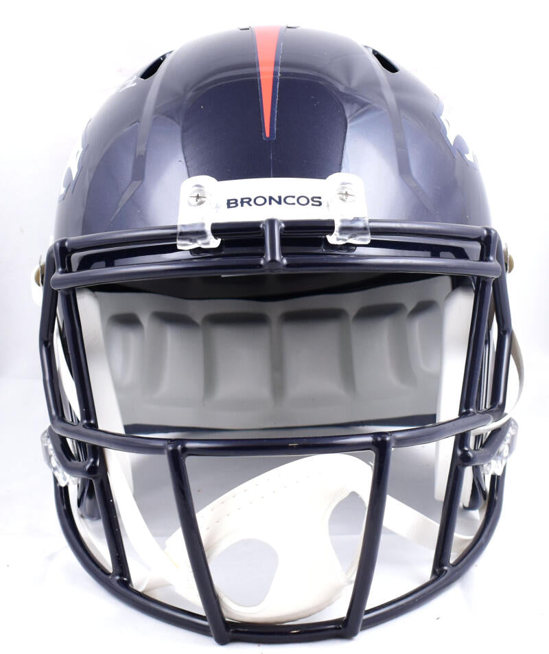 Champ Bailey Autographed Denver Broncos F/S Speed Helmet w/HOF - Beckett W Hologram *Silver Image 4