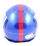 Phil Simms Autographed New York Giants Speed Mini Helmet - Beckett W Hologram *White Image 3