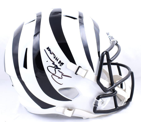 Boomer Esiason Autographed Cincinnati Bengals F/S Alternate 2022 Speed Helmet w/NFL MVP-Beckett W Hologram *Black Image 1