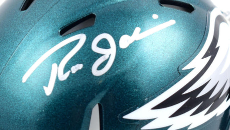 Ron Jaworski Autographed Philadelphia Eagles Speed Mini Helmet- Beckett W Hologram *Silver Image 2