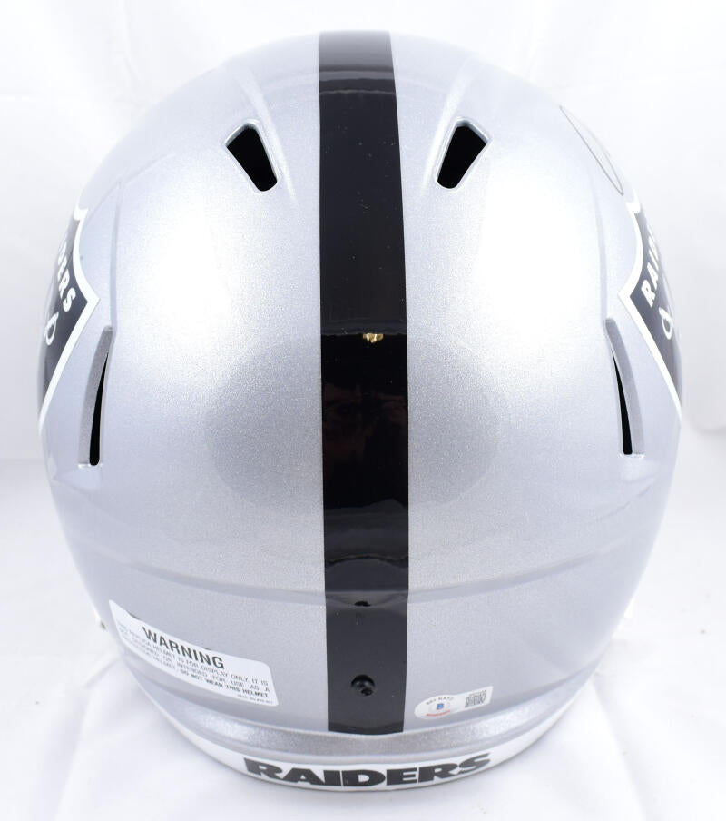 Aidan O'Connell Autographed Las Vegas Raiders F/S Speed Helmet-Beckett W Hologram *Black Image 3