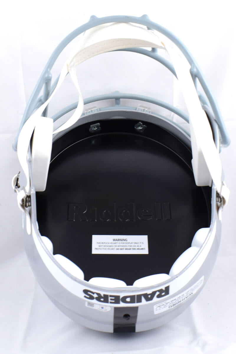 Aidan O'Connell Autographed Las Vegas Raiders F/S Speed Helmet-Beckett W Hologram *Black Image 5