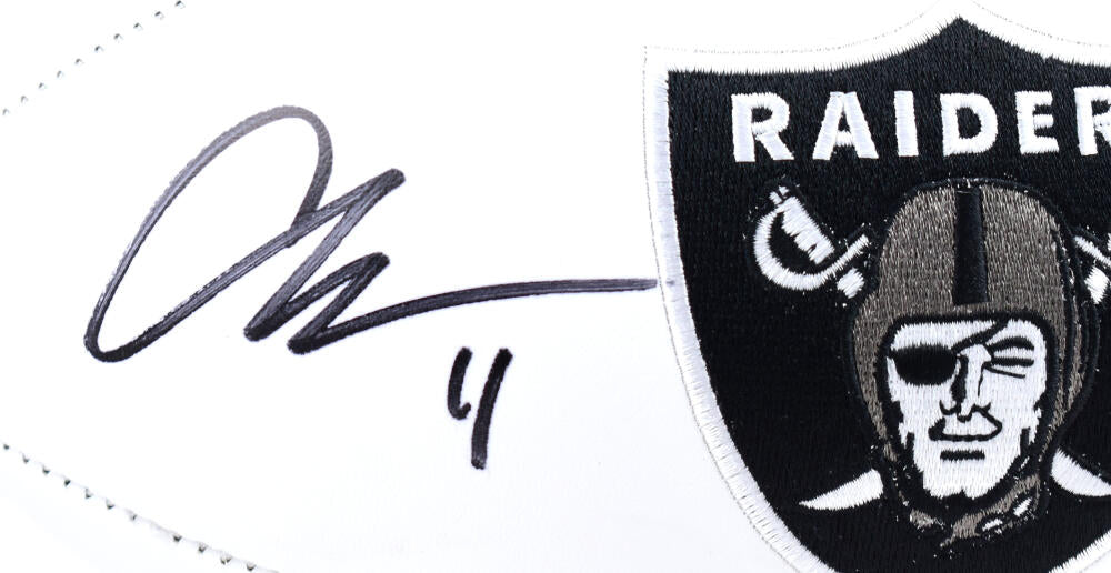 Aidan O'Connell Autographed Las Vegas Raiders Logo Football - Beckett W Hologram *Black Image 2