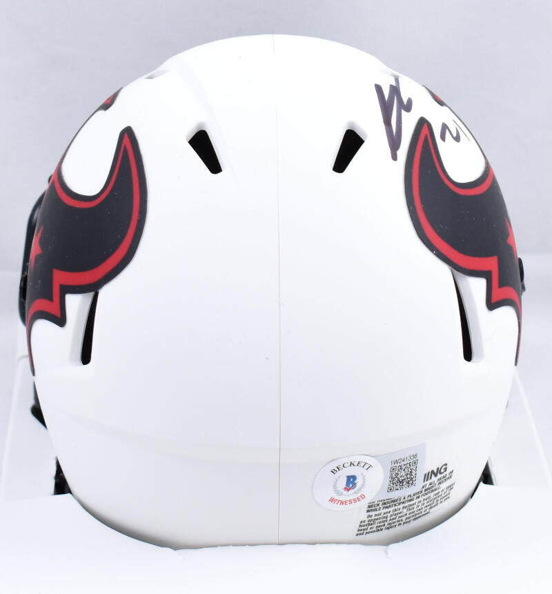 Steven Nelson Autographed Houston Texans Lunar Speed Mini Helmet-Beckett W Hologram *Black Image 3