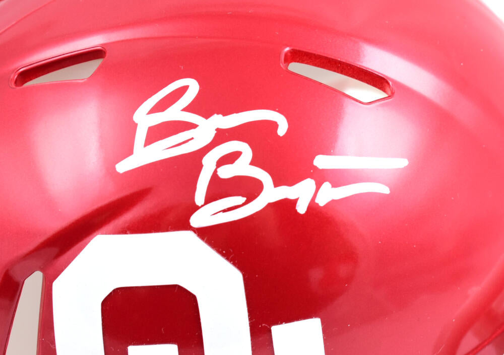 Brian Bosworth Autographed Oklahoma Sooners Speed Mini Helmet - Beckett W Hologram *White Image 2