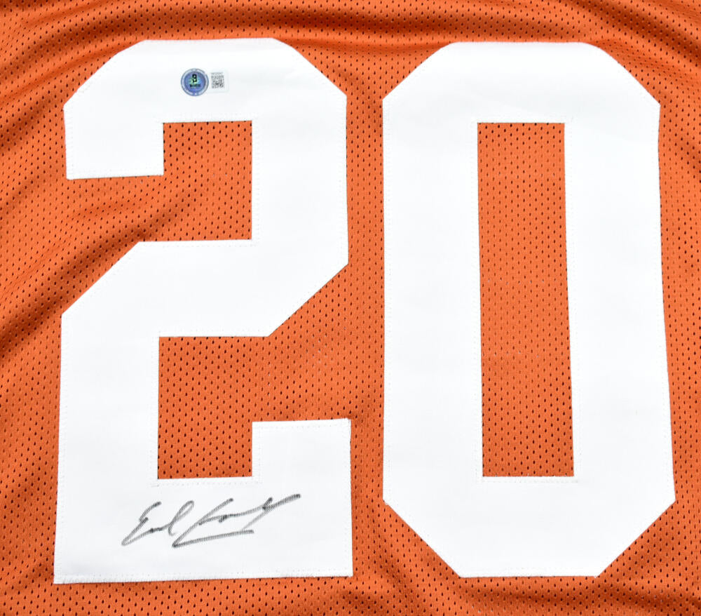 Earl Campbell Autographed Orange College Style Jersey  - Beckett W Hologram *Black Image 2