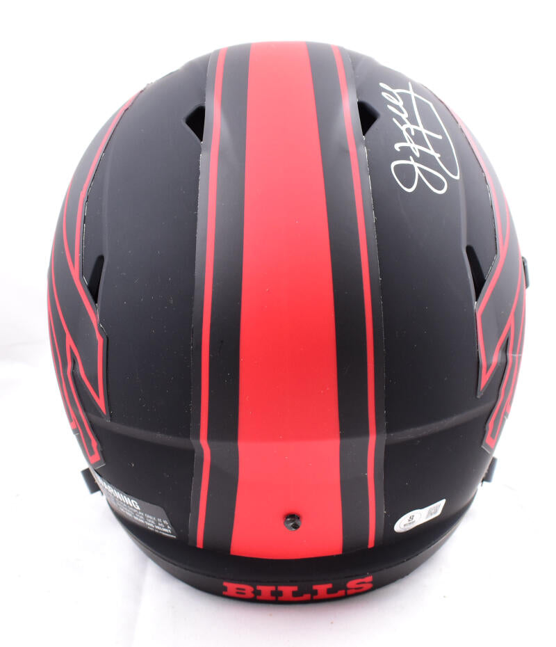 Jim Kelly Autographed Buffalo Bills F/S Eclipse Speed Helmet - Beckett W Hologram *White Image 4