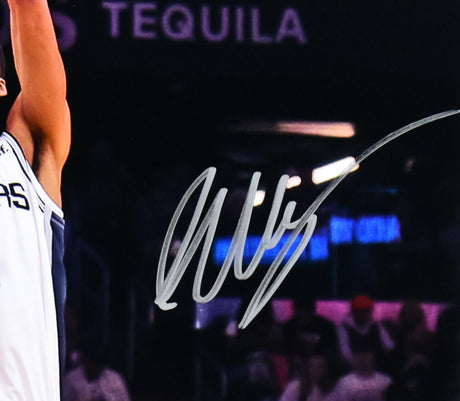 Victor Wembanyama Autographed San Antonio Spurs 16x20 v. Durant Photo- Fanatics *Silver Image 2