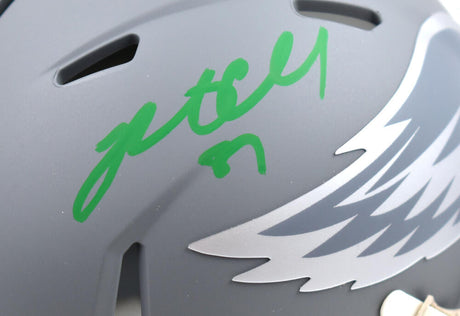 Brent Celek Autographed Philadelphia Eagles Slate Speed Mini Helmet-Beckett W Hologram *Green Image 2
