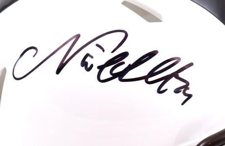 Nick Chubb Autographed Cleveland Browns Alternate Speed Mini Helmet-Beckett W Hologram *Black Image 2