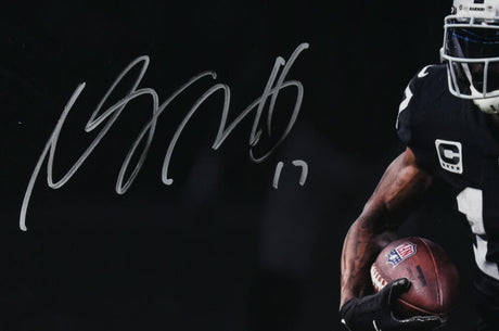 Davante Adams Autographed Las Vegas Raiders 16x20 Spotlight Black Jersey Photo - Beckett W Hologram *Silver Image 2