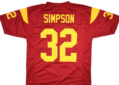 O.J. Simpson Unsigned Cardinal College Style Jersey Image 1