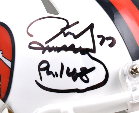 Karl Mecklenburg Autographed Denver Broncos Alternate Speed Mini Helmet- Beckett W Hologram *Black Image 2