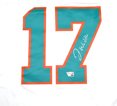 Jaylen Waddle Autographed Miami Dolphins White Nike Vapor Limited Jersey - Fanatics *Silver Image 2