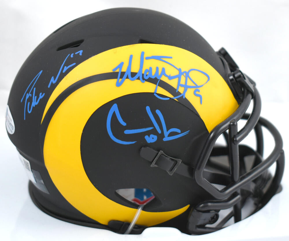 Matthew Stafford Puka Nacua Cooper Kupp Autographed Los Angeles Rams