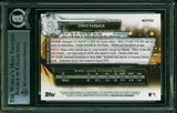 Padres Chris Paddack Signed 2017 Bowman Chrome Prospects #BCP243 Card BAS Slab