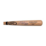 Bo Jackson Autographed Rawlings Pro Natural Wood Baseball Bat w/ MVP Inscription - BWA