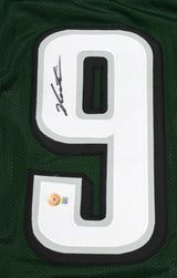 Jalen Carter Autographed Green Pro Style Jersey- Beckett W Hologram *Black