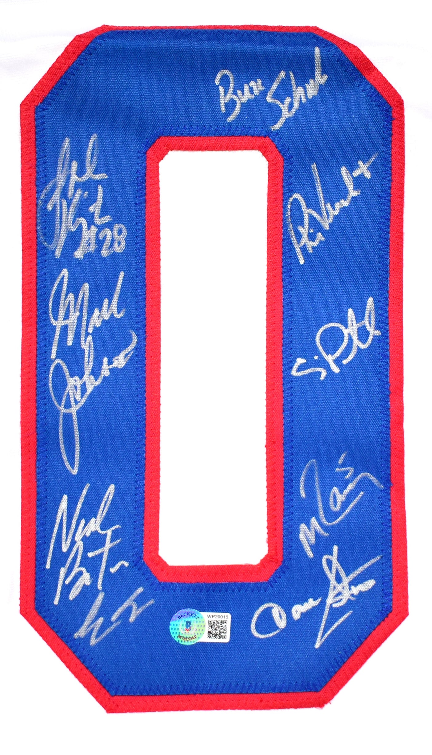 1980 Miracle On Ice Team USA Signed White Jersey W/19 Signatures- Beckett W Holo