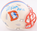 Rod Smith Signed Broncos Retro Mini Helmet Inscribed ROF 12 - Beckett