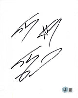 Lakers Shaquille O'Neal 3x Signed 8x10 Cut Signature BAS Witnessed #2W958055