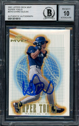 Ichiro Suzuki Autographed 2001 Upper Deck MVP Super Tools Rookie Card #ST6 Seattle Mariners Auto Grade Gem Mint 10 Beckett BAS #13018510