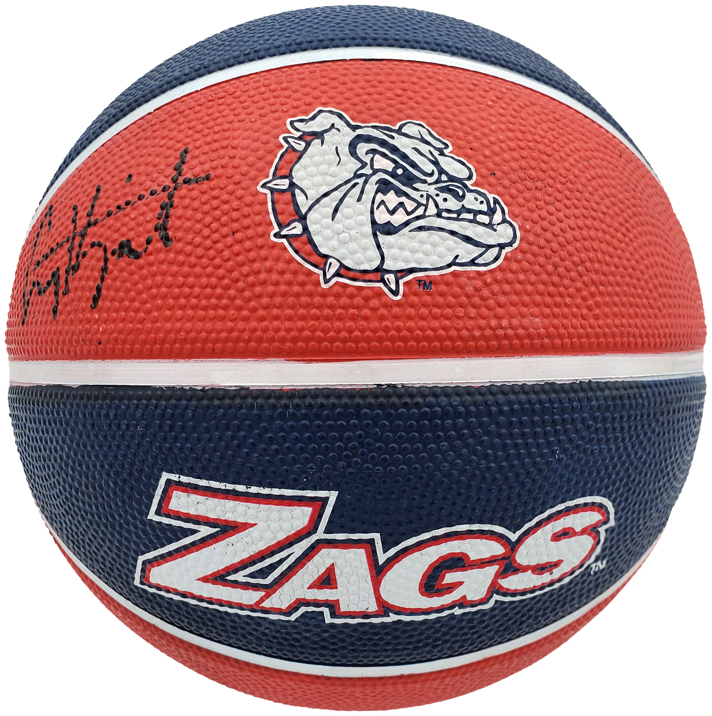 Corey Kispert Autographed Gonzaga Bulldogs Logo Rubber Basketball MCS Holo Stock #194799