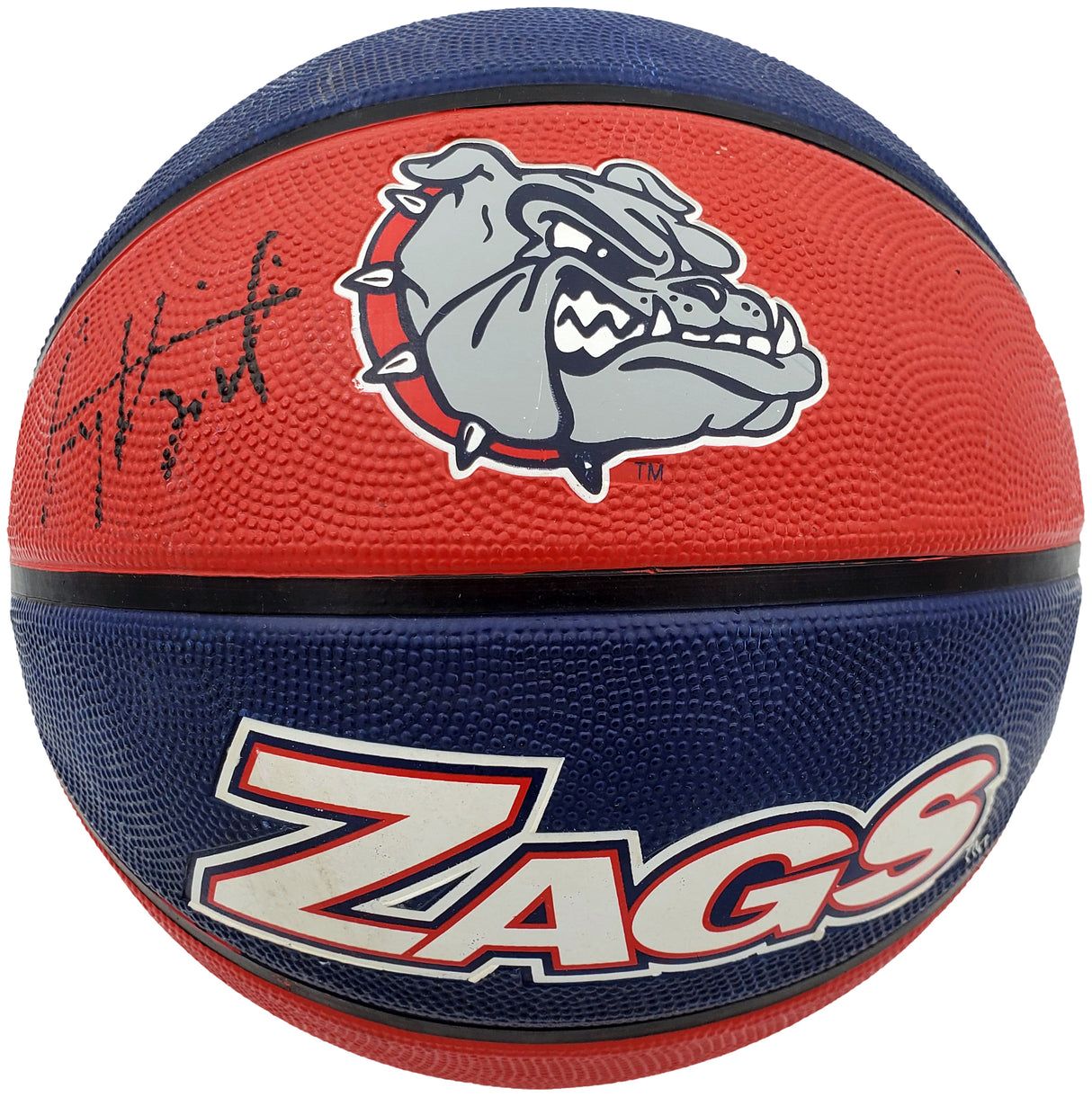 Corey Kispert Autographed Gonzaga Bulldogs Logo Rubber Basketball MCS Holo Stock #194800