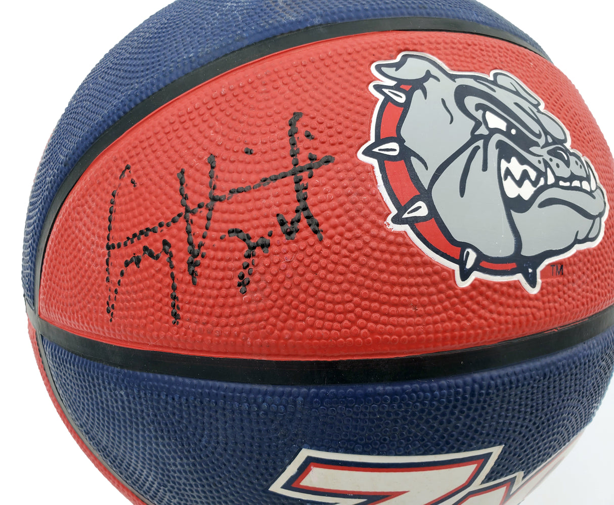 Corey Kispert Autographed Gonzaga Bulldogs Logo Rubber Basketball MCS Holo Stock #194800