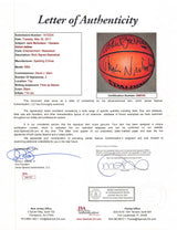 Jack Nicholson & Kareem Abdul-Jabbar Signed Spalding Basketball JSA #Z40743