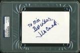 Julia Ormond Authentic Signed 4X6 Index Card Autographed PSA/DNA Slabbed