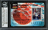 Shaquille Shaq O'Neal Autographed 1992-93 Stadium Club Rookie Card #247 Orlando Magic Beckett BAS #13020289