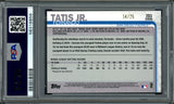 Fernando Tatis Jr. Autographed 2019 Topps Chrome Orange Wave Refractor Rookie Card #203 San Diego Padres PSA 10 Auto Grade Mint 9 Highest Graded #14/25 PSA/DNA #58316856
